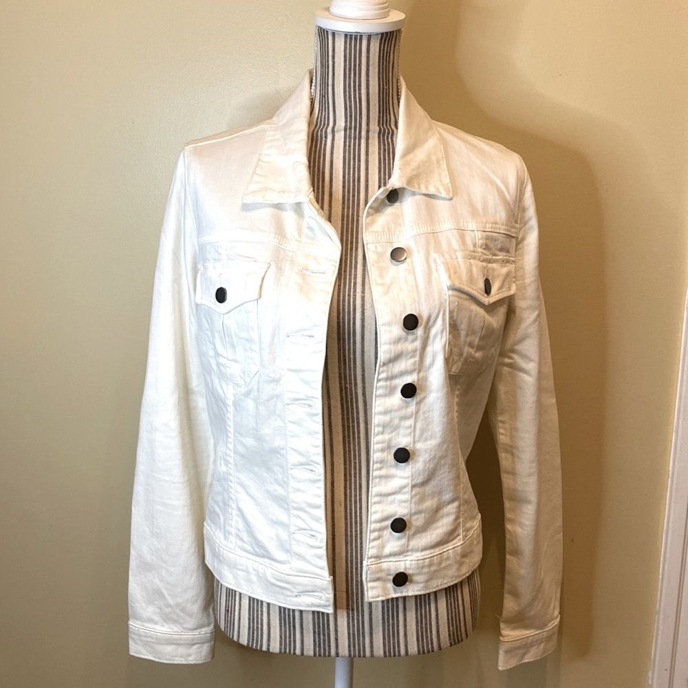 Kut from the Kloth Off White Denim jacket